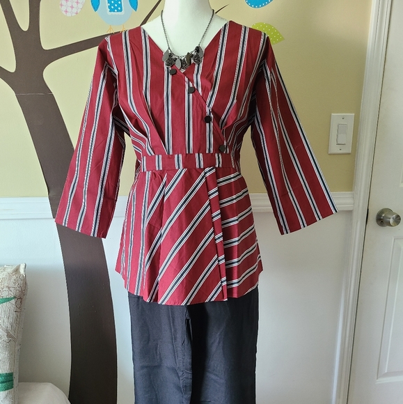 Tops - Red and black Top/bottom set